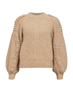 Тонкий вязаный свитер Sweater OBJRuna, цвет brocade Object