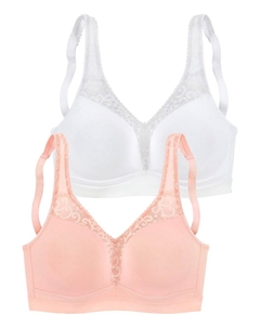 Бюстгальтер Bralette Bra, цвет pink/white Petite fleur
