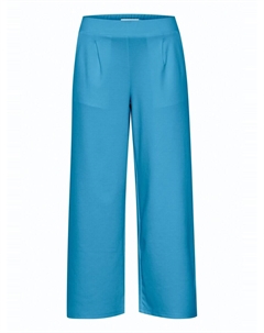 Брюки со складками спереди Wide leg Pleat-Front Pants Kate, лазурный Ichi