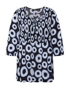 Топ Shirt, цвет marine blue/light purple Ulla popken