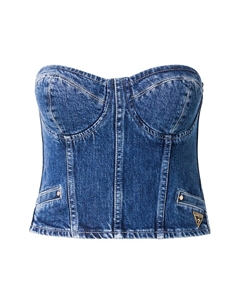 Укороченный топ Top KELLY, синий деним Guess