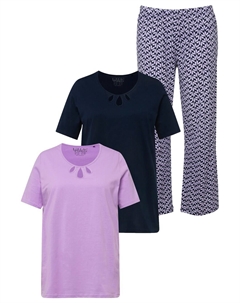 Пижама Pajama, цвет night blue/orchid Ulla popken