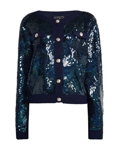 Вязаный кардиган Knit Cardigan Minya, морской синий Faina