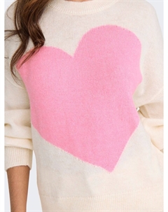 Тонкий вязаный свитер Sweater, белый Jdy