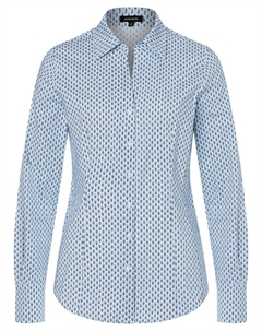Рубашка Blouse Billa, темно-синий/светло-синий More&more
