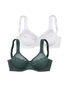 Бюстгальтер-минимайзер Minimiser Minimizer, цвет green/white Petite fleur