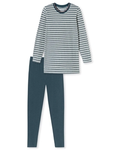 Пижама Pajama Casual Essentials, синий Schiesser