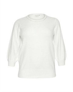 Тонкий вязаный свитер Sweater Merida, белый Kaffe curve