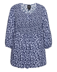 Туника Tunic, пятнистый синий Ulla popken