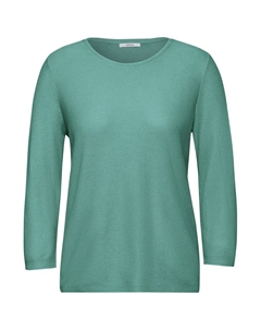 Базовый свитер Sweater, пастельный зеленый Cecil