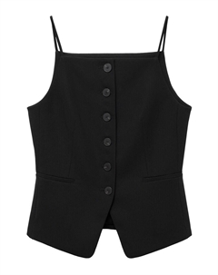 Классический блейзер Suit Vest IGU, черный Mango