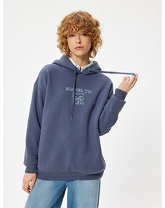 Толстовка с капюшоном Sweatshirt, темно-синий Koton