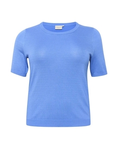 Тонкий вязаный свитер Sweater Lizzy, лазурный Kaffe curve