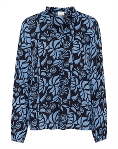 Блузка Blouse Ellen, цвет night blue/light blue Kaffe
