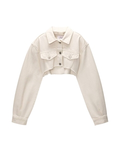 Джинсовая куртка Between-Season Jacket, экрю Pull & bear