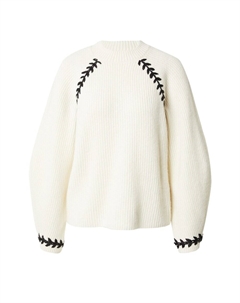 Тонкий вязаный свитер Sweater, белый Edited