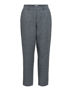 Брюки со складками спереди Tapered Pleat-Front Pants OBJLisa Lesli, пятнистый синий Object