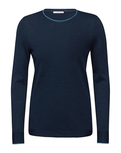 Базовый свитер Sweater, цвет marine blue/royal blue Cecil