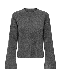 Тонкий вязаный свитер Sweater Ingeborg, темно-серый Jdy