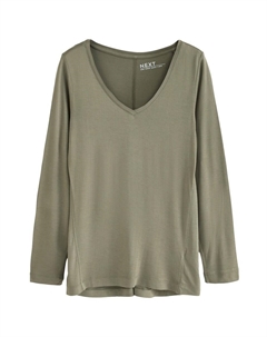 Лонгслив Shirt, хаки Next