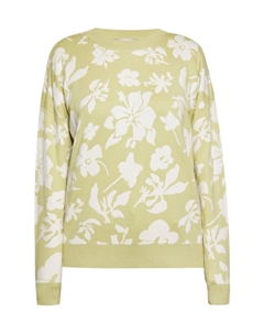 Свитер, цвет HELLGRÜN WOLLWEISS Usha