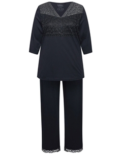 Пижама Pajama, черный Ulla popken