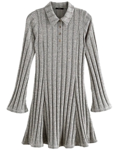 Вязаное платье Knitted dress, светло-серый Next