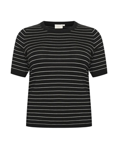 Тонкий вязаный свитер Sweater Malia, черный Kaffe curve