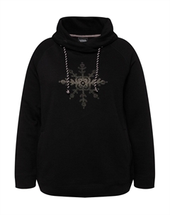 Толстовка с капюшоном Sweatshirt, черный Ulla popken