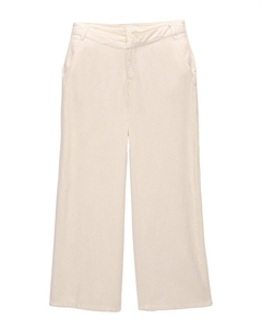 Тканевые брюки Regular Pants, натуральный белый Pull & bear