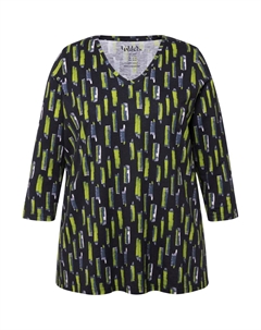 Топ Shirt, черный Ulla popken