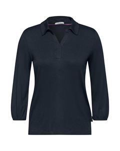 Блузка с коротким рукавом Blouse, ночной синий Cecil