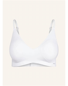 Треугольный бюстгальтер micro essentials, белый Skiny