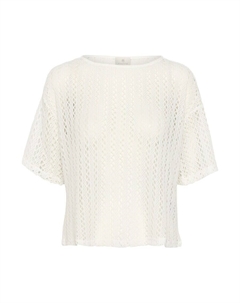 Тонкий вязаный свитер Sweater Lykke, натуральный белый Kaffe