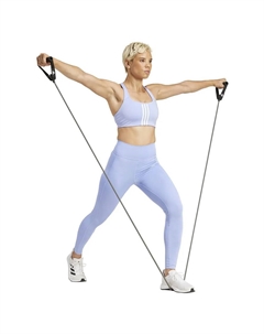 Спортивный бюстгальтер Powerimpact 3 Stripes Medium Impact, синий Adidas