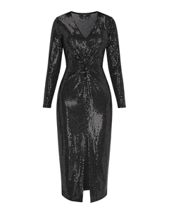 Платье футляр Sheath Dress, антрацит Faina