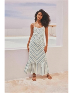 Платье макси, синий Next