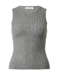 Вязаный топ Leona, пятнистый серый Edited