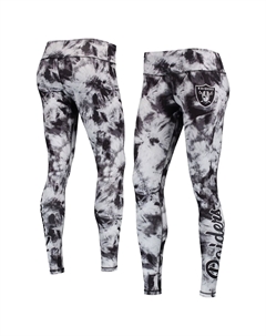 Женские черные леггинсы FOCO Las Vegas Raiders с принтом тай-дай Unbranded