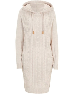 Платье фактурной вязки с капюшоном John baner jeanswear