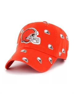 Женская регулируемая шляпа с логотипом '47 Orange Cleveland Browns Confetti Clean Up Unbranded