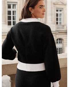 Тонкий вязаный свитер Sweater, черный Next