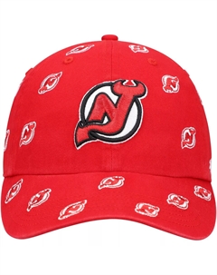 Женская красная регулируемая шляпа с логотипом '47 New Jersey Devils Confetti Clean Up Unbranded