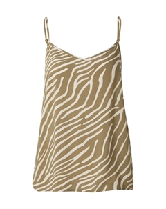 Топ на тонких бретельках Top STARR, хаки Jdy