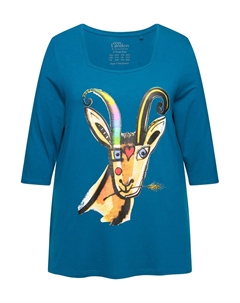 Топ Shirt, синий Ulla popken