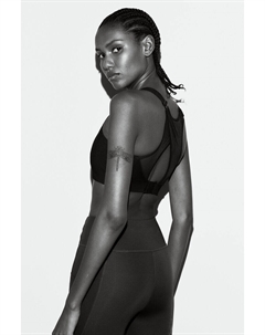 Спортивный бюстгальтер drymove high support, черный H&m