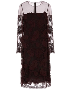 Платье миди Pizzo, коричневый Ermanno scervino