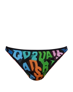 Плавки бикини с логотипом, черный Dsquared2