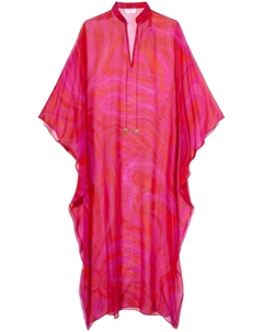 Кафтан с принтом «мармо» от, розовый Pucci