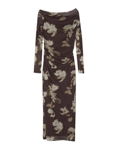 Платье, темно-коричневый Pull & bear